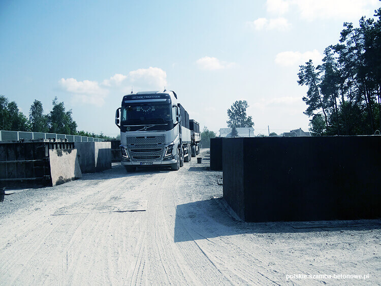 Transport szamb betonowych  w Pszowie